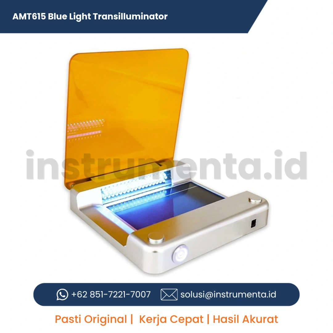 Official Supplier AMT615 Blue Light Transilluminator Alat Visualisasi Gel Elektroforesis Cahaya Biru